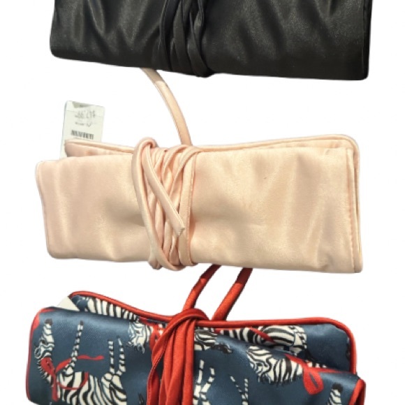 J. Crew Satin Jewelry Roll Light Pink - Picture 5 of 5